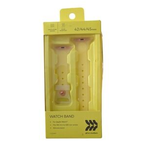 F6. All In Motion Apple Watch Silicone Band - Independent Yellow 42/44/45 MM